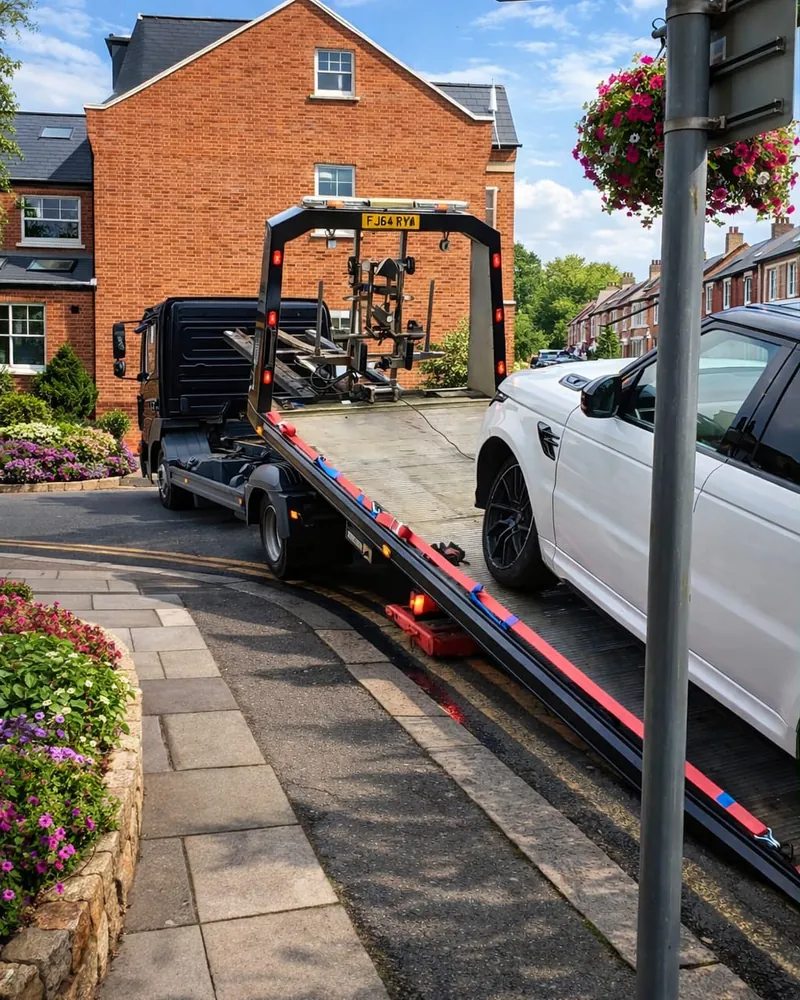 Prestige vehicle transport by Trident Commercials in Surrey